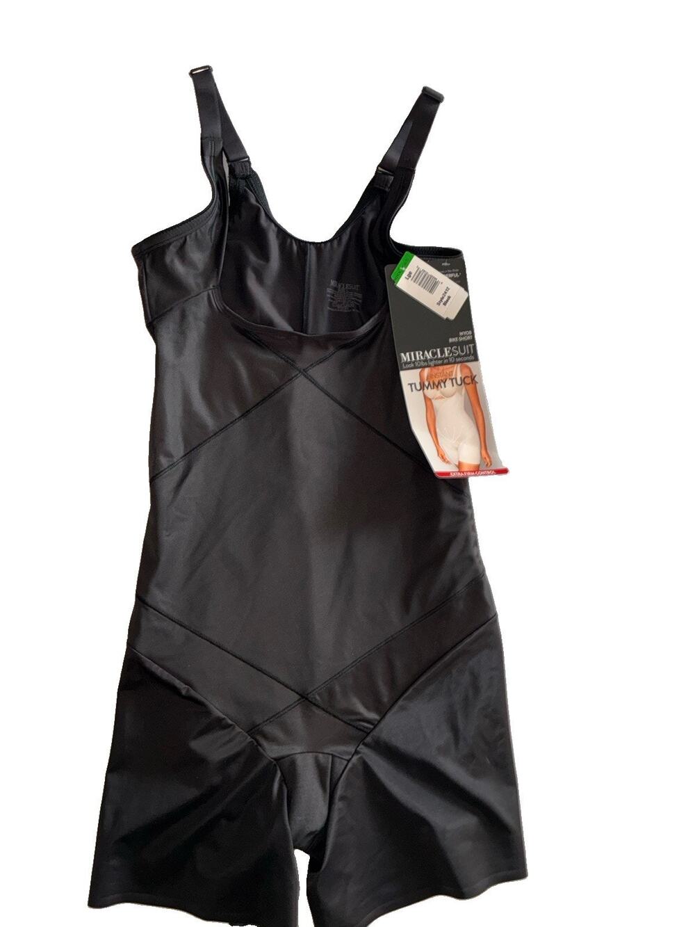 Miraclesuit Wonderful Edge WYOB Bike Short Shapewear Black Large Style 2412 NWT